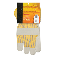 Gants d'ajusteur doubl&eacute;s pour l'hiver &agrave; paume renforc&eacute;e, Grand, Paume en Cuir fleur de vache, Doublure en Molleton de coton Sidevic Inc.