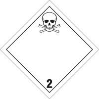 Plaque-&eacute;tiquette TMD gaz toxique, Plastique Sidevic Inc.