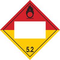 Plaque-&eacute;tiquette TMD peroxyde organique, Plastique Sidevic Inc.