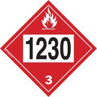 Plaque-&eacute;tiquette TMD 1230 pour m&eacute;thanol, Plastique Sidevic Inc.