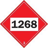 Plaque-&eacute;tiquette TMD 1268 pour distillats de p&eacute;trole, Plastique Sidevic Inc.