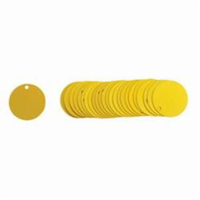 &eacute;tiquettes rondes vierges pour vannes, Aluminium, 1,5" dia. Sidevic Inc.