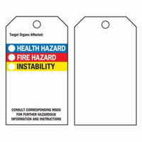 &eacute;tiquettes du droit &agrave; l'information, Polyester, 3" la x 5-3/4" h, Anglais Sidevic Inc.