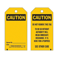 &eacute;tiquettes de pr&eacute;vention des accidents, Polyester, 3" la x 5-3/4" h, Anglais Sidevic Inc.