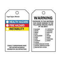 &eacute;tiquettes auto-plastifiantes du droit &agrave; l'information, Polyester, 3" la x 5-3/4" h, Anglais Sidevic Inc.