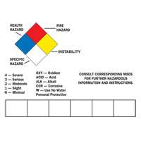 &eacute;tiquette inscriptible vierge pour contenant, Vinyle, Feuille, 14" lo x 10" la Sidevic Inc.