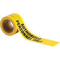 Barricade Tape, English, 3" W x 200' L, 3 mils, Black on Yellow Sidevic Inc.