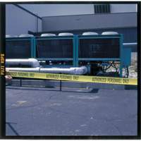 Barricade Tape, English, 3" W x 200' L, 3 mils, Black on Yellow Sidevic Inc.