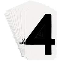 &eacute;tiquettes de lettres et chiffres gothiques individuels Quick-Align, 4, 4" h, Noir Sidevic Inc.