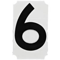 &eacute;tiquettes de lettres et chiffres gothiques individuels Quick-Align, 6, 4" h, Noir Sidevic Inc.