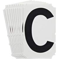 &eacute;tiquettes de lettres et chiffres gothiques individuels Quick-Align, C, 4" h, Noir Sidevic Inc.