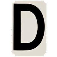 &eacute;tiquettes de lettres et chiffres gothiques individuels Quick-Align, D, 4" h, Noir Sidevic Inc.