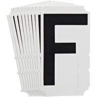 &eacute;tiquettes de lettres et chiffres gothiques individuels Quick-Align, F, 4" h, Noir Sidevic Inc.