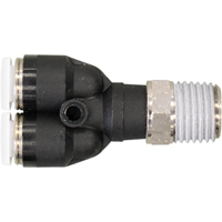 Raccord m&acirc;le en Y filet&eacute; Topfit, 1/4" dia., Polym&egrave;re Sidevic Inc.