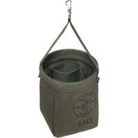 Tapered-Bottom Bag, 8" H, Canvas, Grey Sidevic Inc.