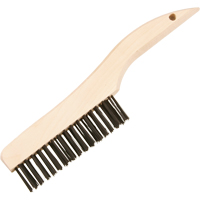 Brosses de nettoyage &agrave; manche en patin, Laiton, 4 x 16 rangs de fils, Longueur 10" Sidevic Inc.