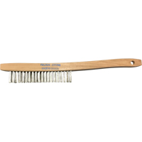 Brosses de nettoyage &agrave; manche recourb&eacute;, Acier inoxydable, 3 x 19 rangs de fils, Longueur 14" Sidevic Inc.