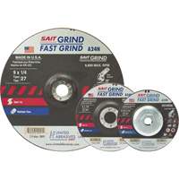 A24N Fast Grinding Wheel, 4-1/2" x 3/16", 7/8" Arbor, Aluminum Oxide, Type 27 Sidevic Inc.