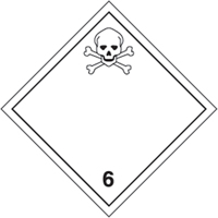 TDG Shipping Labels, Class 6.1, Toxic Substances, Paper Sidevic Inc.