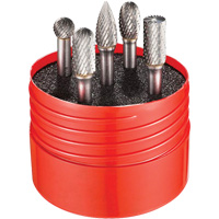 Double Cut Rotary Burr Set, 5 Pieces Sidevic Inc.