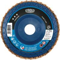 Twin Flap Disc, 4-1/2" x 7/8", Type 27, 40 Grit, Ceramic/Zirconia Alumina Sidevic Inc.