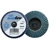 R884P BlueFire&reg; Mini Flap Disc, 3" x Type 27, P40 Grit, Zirconia Alumina Sidevic Inc.