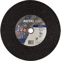 Metal A Chop Saw Cut-Off Wheel, 14" x 3/32", 1" Arbor, Type 01/41, Aluminum Oxide, 4365 RPM Sidevic Inc.