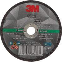 Meule &agrave; tronçonner Silver, 3" x 0,04", Arbre de 3/8"-24, Type 1, C&eacute;ramique, 25645 Tr/min Sidevic Inc.