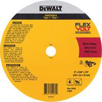 Meule de tronçonnage des m&eacute;taux FlexVolt, 9-1/16" x 0,078", Arbre 22,23 mm, C&eacute;ramique, Type 1 Sidevic Inc.