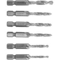 6-32 to 1/4-20 Drill Tap Set, 6 Pieces Sidevic Inc.