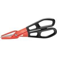 13" Serrated Aluminum Tinner Snip with Dipped Handle, 3" Cut Length, Straight Cut Sidevic Inc.