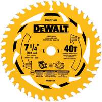 Lame de scie circulaire, 7-1/4", 40 dents, Pour Bois Sidevic Inc.