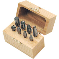 CBK-8 Carbide Bur Set in Wooden Box, 8 Pieces Sidevic Inc.