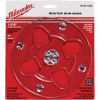 Embase transparente avec un diam&egrave;tre de 7" et un orifice central de 1-3/16" Sidevic Inc.