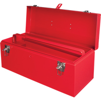 ATB100 Portable Tool Box with Metal Tool Tray, 8-3/4" D x 21" W x 9" H, Red Sidevic Inc.