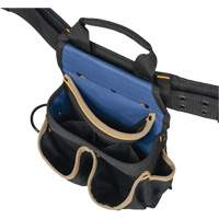 Combin&eacute;s de ceinture &agrave; outils &agrave; 20 pochettes, Polyester, Noir Sidevic Inc.