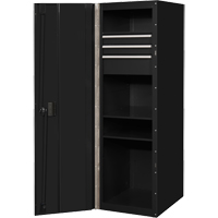 RX Series Side Cabinet, 3 Drawers, 19" W x 25" D x 61" H, Black Sidevic Inc.