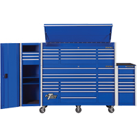 RX Series Side Cabinet, 3 Drawers, 19" W x 25" D x 61" H, Blue Sidevic Inc.