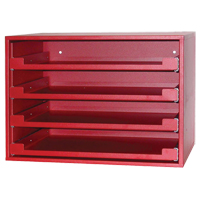 Compartment Rack, 15" D x 21" W x 15" H, Red Sidevic Inc.