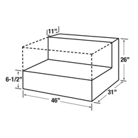 Steel Fuel Transfer Tank, Steel, 85 gal. Capacity, Black Sidevic Inc.