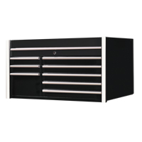 RX Series Tool Chest, 41" W, 8 Drawers, Black Sidevic Inc.