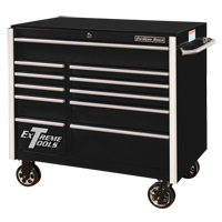 RX Series Rolling Tool Cabinet, 11 Drawers, 41-1/2" W x 25-1/2" D x 40-1/2" H, Black Sidevic Inc.