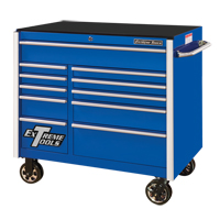 RX Series Rolling Tool Cabinet, 11 Drawers, 41-1/2" W x 25-1/2" D x 40-1/2" H, Blue Sidevic Inc.