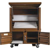 Field Office Jobsite Box, 33" W x 63" D x 80" H, Steel, Red Sidevic Inc.