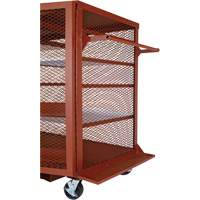 Mobile Mesh Cabinet, Steel, 37 Cubic Feet, Red Sidevic Inc.