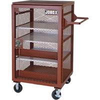 Mobile Mesh Cabinet, Steel, 22 Cubic Feet, Red Sidevic Inc.