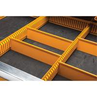 Chariot &agrave; outils &eacute;lectrique, 11 tiroirs, 42-1/2" la x 24-7/16" p x 41" h, Noir/Orange Sidevic Inc.