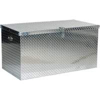 Aluminum Treadplate Portable Tool Box, 25-1/16" D x 49-1/4" W x 24" H, Silver Sidevic Inc.