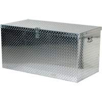 Aluminum Treadplate Portable Tool Box, 25-1/16" D x 49-1/4" W x 24" H, Silver Sidevic Inc.