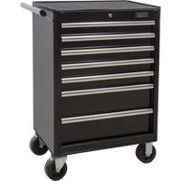 Chariot &agrave; outils industriel, 7 tiroirs, 27" la x 18-3/4" p x 39" h, Noir Sidevic Inc.
